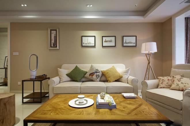 客厅图片来自周楠在百平米现代美式3居豪宅范的分享