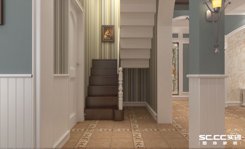 楼梯图片来自交换空间刘杨成室内设计师在280平融入现代元素的简欧风格的分享