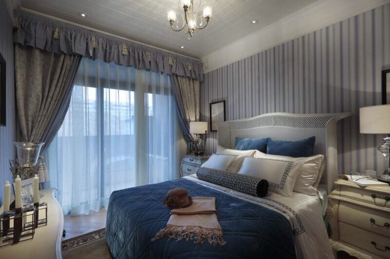 地中海风格 别墅 卧室图片来自实创装饰上海公司在联排别墅地中海风格罗马式的浪漫的分享