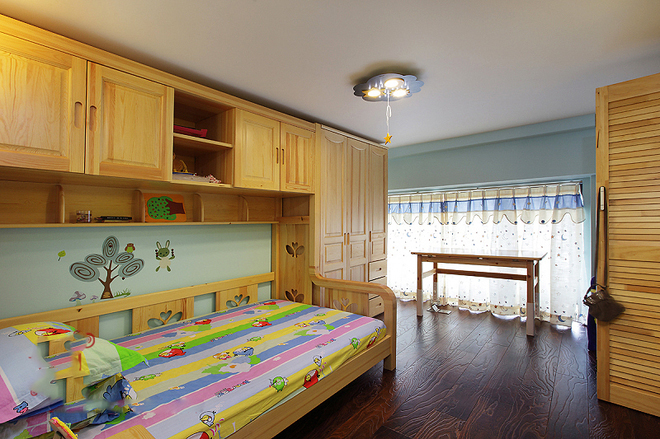 别墅 混搭 中式 美式 儿童房图片来自实创装饰晶晶在海上湾237平中美混搭范势不可挡的分享