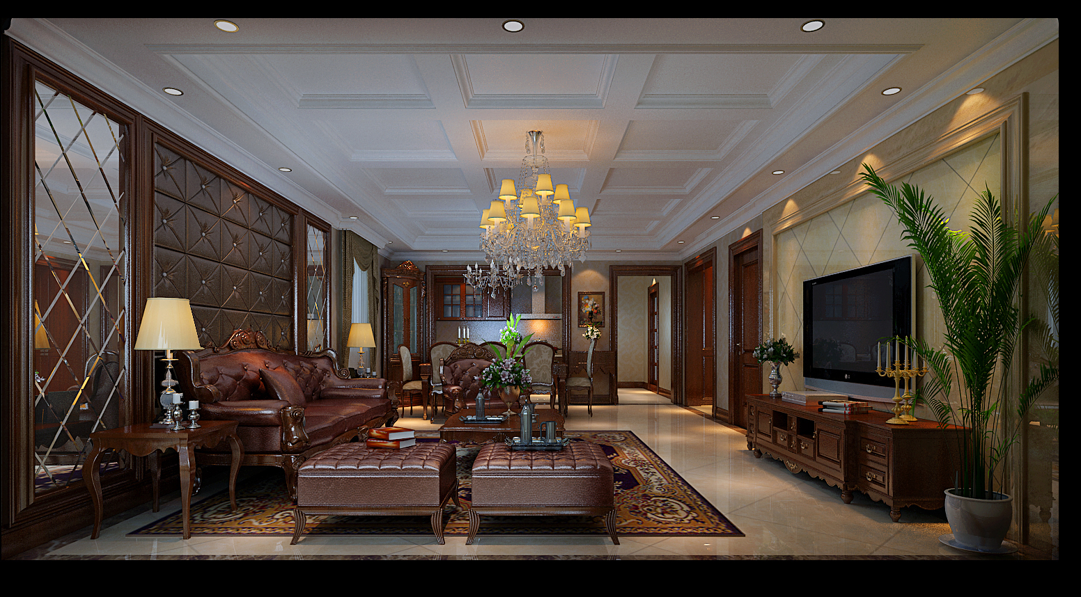简约 混搭 三居 美式 元洲装饰 客厅图片来自榜眼2014在156平华桥城 现代美式风格的分享