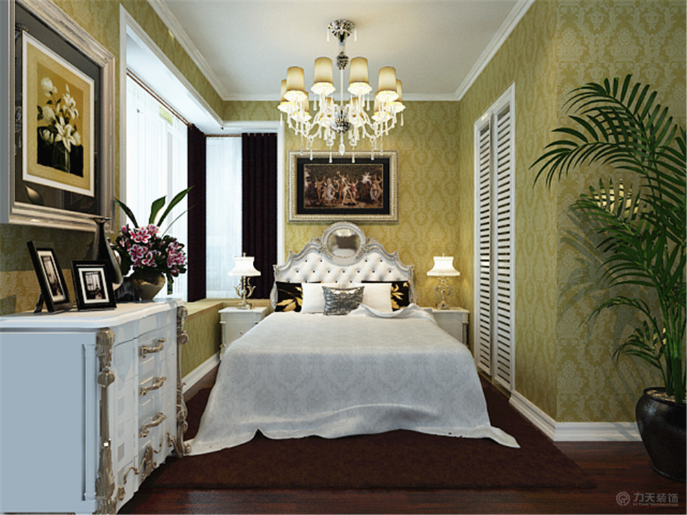欧式 二居 卧室图片来自阳光力天装饰在力天装饰-雅仕兰庭70㎡的分享