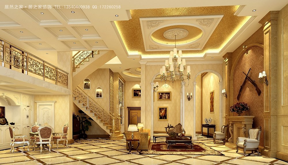 欧式 三居 客厅图片来自居之家装饰有限公司在华侨城-欧式风格的分享