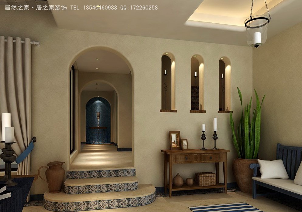地中海风格 楼梯图片来自居之家装饰有限公司在保利花园-地中海风格的分享