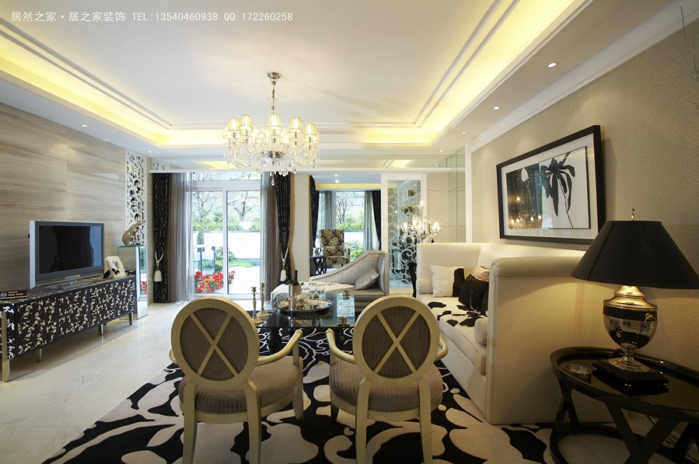 新古典风格 客厅图片来自居之家装饰有限公司在保利香槟-新古典风格的分享