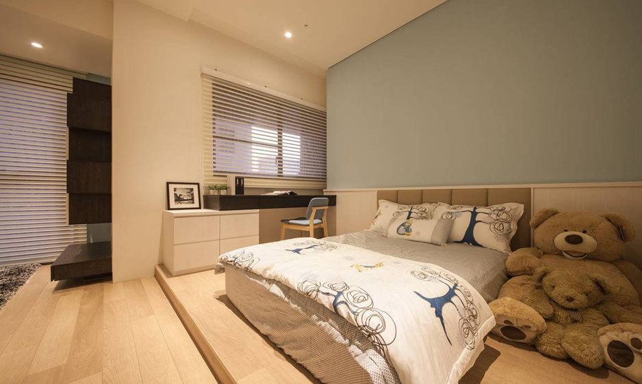 简约 三居 小资 白领 卧室图片来自武汉实创装饰在月湖琴声215方现代简约三居室的分享