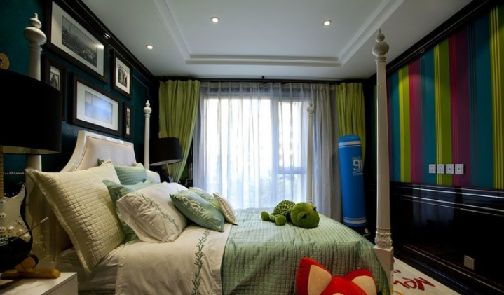 卧室图片来自超凡装饰邓赛威在思念果岭161平装修案列的分享