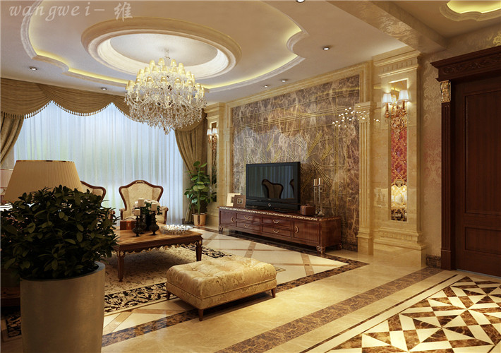 欧式 客厅图片来自百家装饰小王在金地名京168平的分享