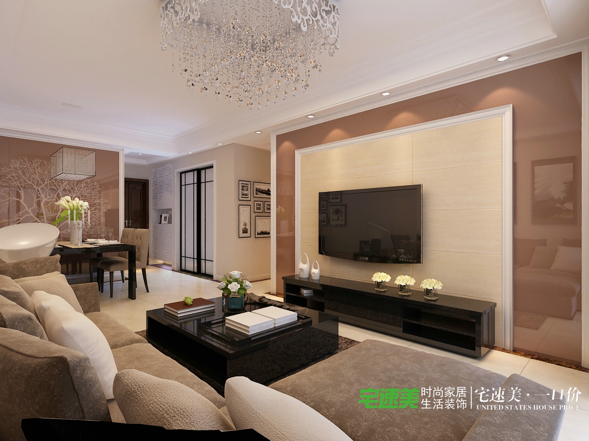 欧式 三居 白领 80后 客厅图片来自芜湖宅速美刘鹏在信达荷塘月色115平欧式风格的分享