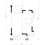 西湖林语3栋A座01 02户型图原始结构图 2房2厅1卫 95m²