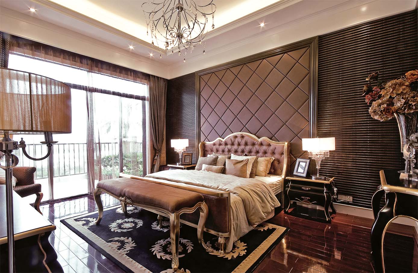简约 欧式 后现代 别墅 小资 卧室图片来自孟庆莹在格林云墅后现代风格216平米的分享