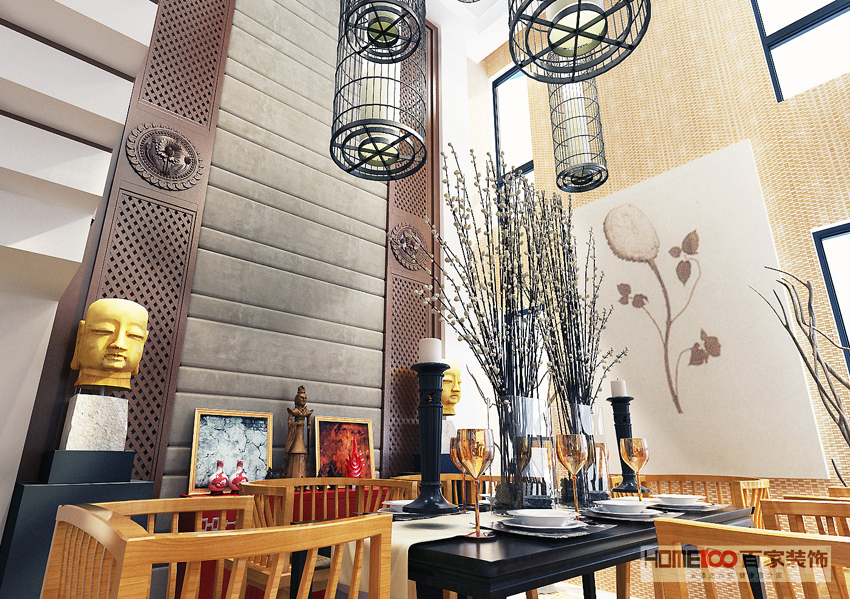 餐厅图片来自百家装饰小王在万科四季花城150平的分享