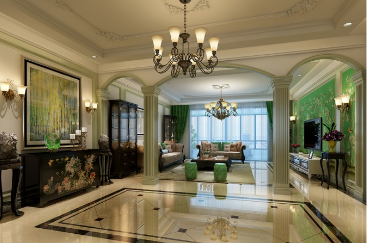 欧式 别墅 客厅图片来自超凡装饰邓赛威在正商玉兰谷250平装修案列请欣赏的分享