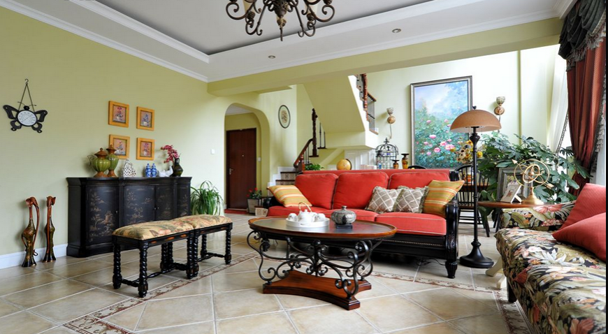 客厅图片来自超凡装饰邓赛威在怡丰森林湖260平混搭风格的分享