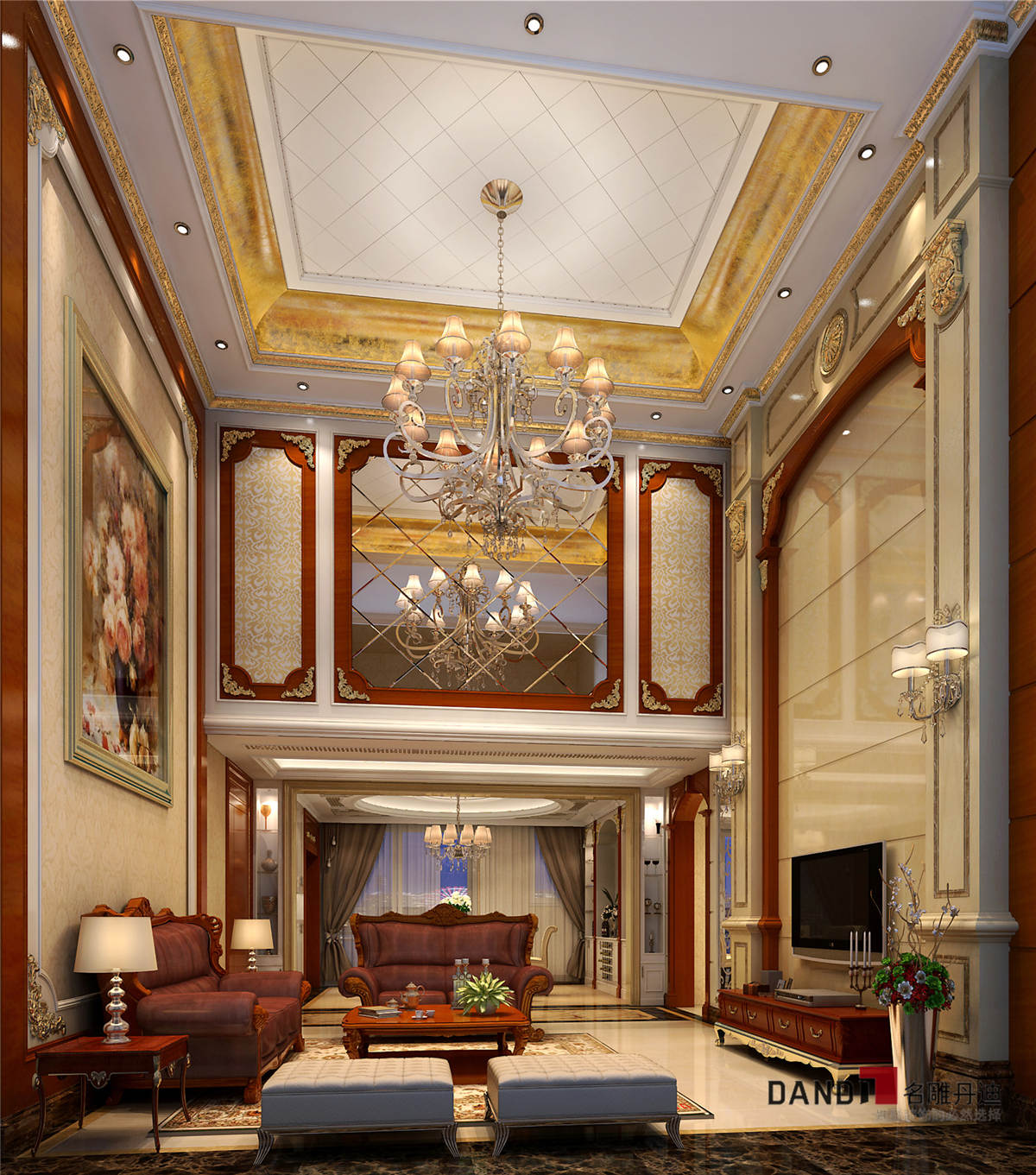 欧式 别墅 舒服且温馨 实用性 观赏性 奢华大气 客厅图片来自名雕装饰长沙分公司在洛世奇的奢华之感的分享