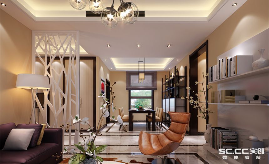 客厅图片来自交换空间刘杨成室内设计师在140平简约设计的分享