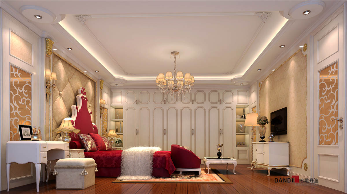 欧式 别墅 舒服且温馨 实用性 观赏性 奢华大气 卧室图片来自名雕装饰长沙分公司在洛世奇的奢华之感的分享