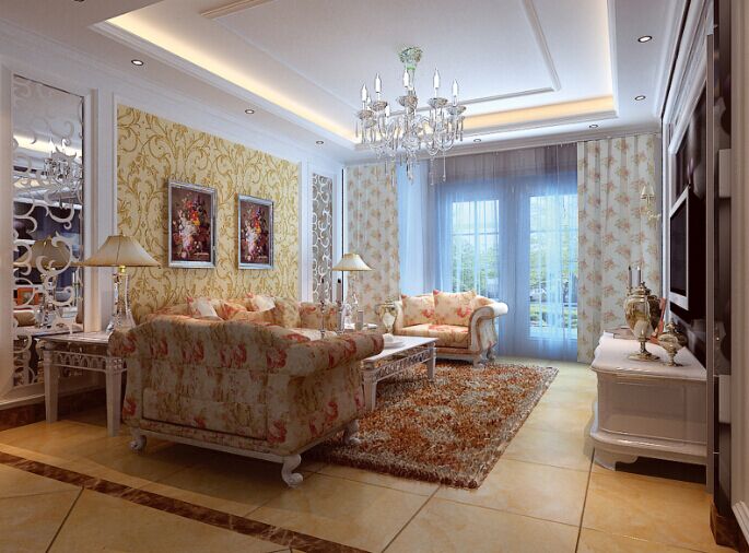 三居 欧式 客厅图片来自郑州实创装饰-杨淑平在【正弘山】142平大气欧式装修图的分享