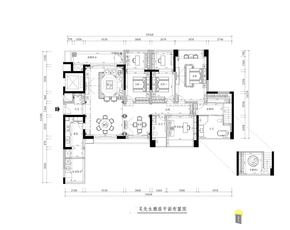 中式 三居室 古朴 人文风格 清闲养心 结构之美 古为今用 户型图图片来自名雕装饰长沙分公司在古风*印象的分享