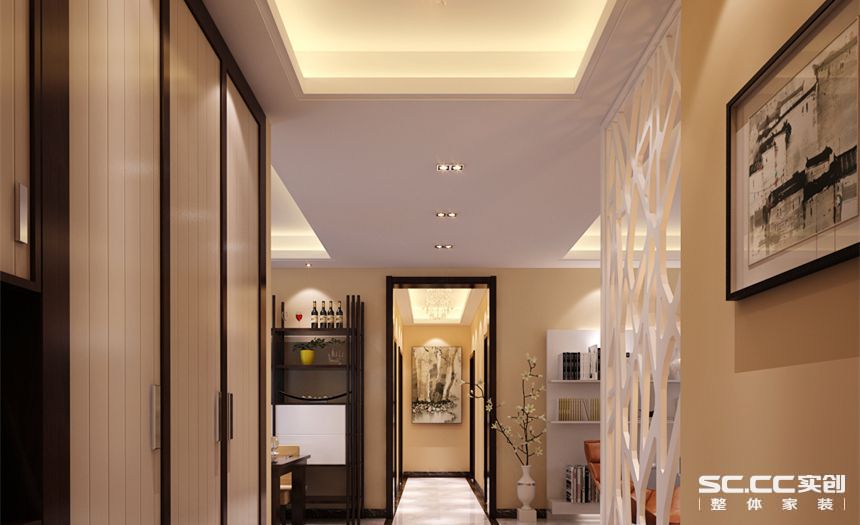 玄关图片来自交换空间刘杨成室内设计师在140平简约设计的分享