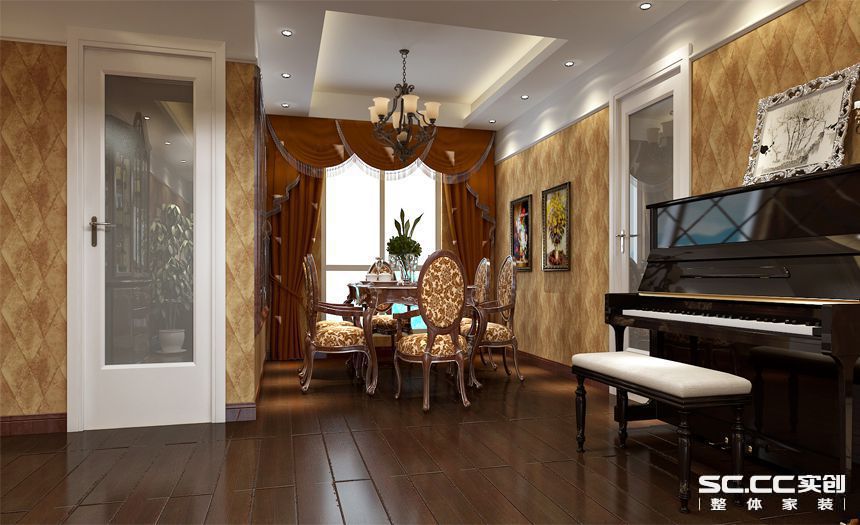 简约 欧式 三居 白领 收纳 80后 小资 餐厅图片来自实创装饰百灵在和谐欧式装修160平米朝庭公寓的分享