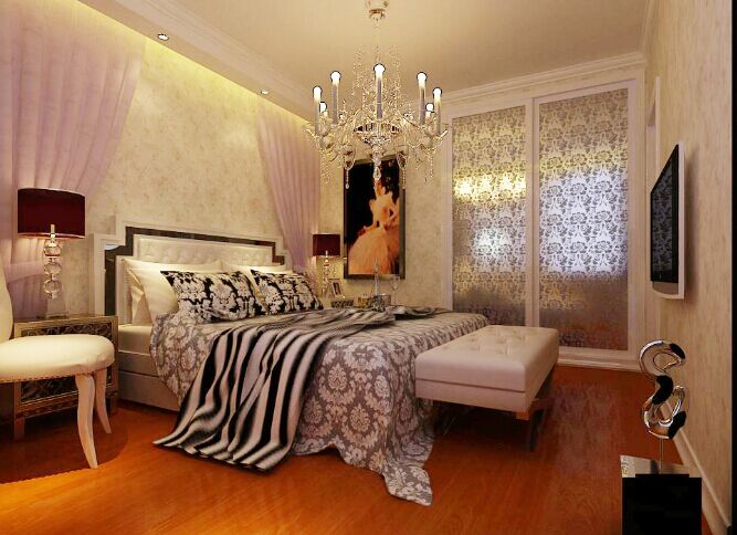 三居 简约 卧室图片来自郑州实创装饰-杨淑平在新里卢浮宫馆140平设计的分享
