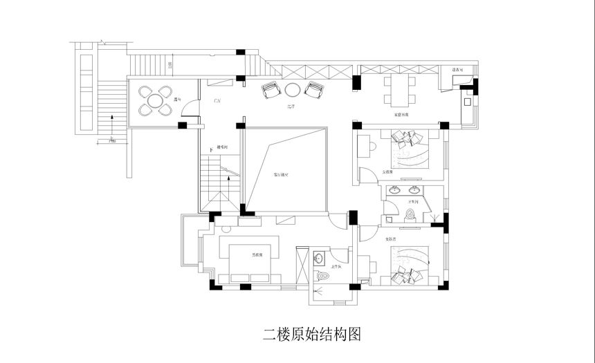 户型图图片来自交换空间刘杨成室内设计师在完美塑造欧式奢侈别墅的分享