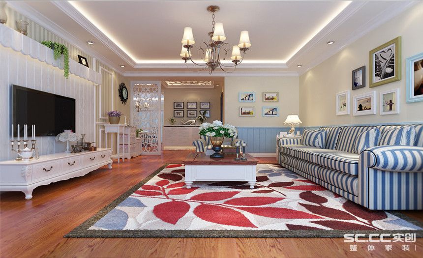 客厅图片来自交换空间刘杨成室内设计师在精工细雕152平混搭地中海的分享