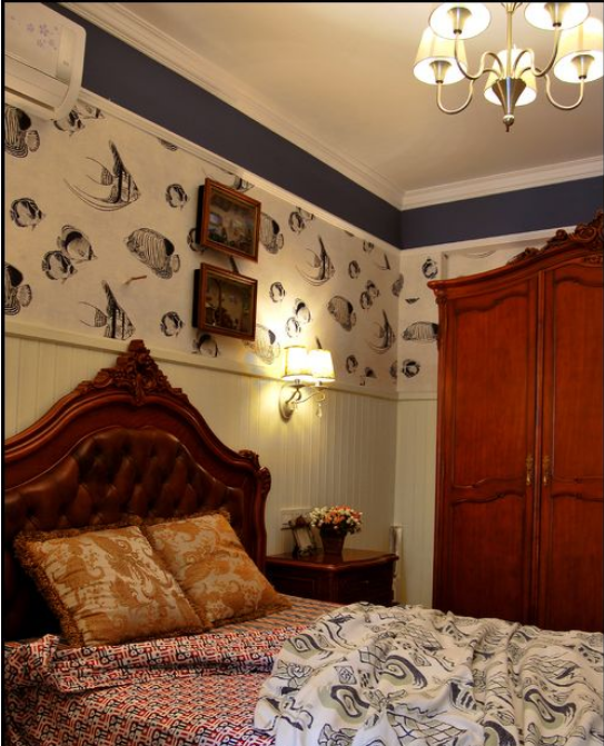 卧室图片来自超凡装饰邓赛威在帝湖•龙吟墅装修案列的分享