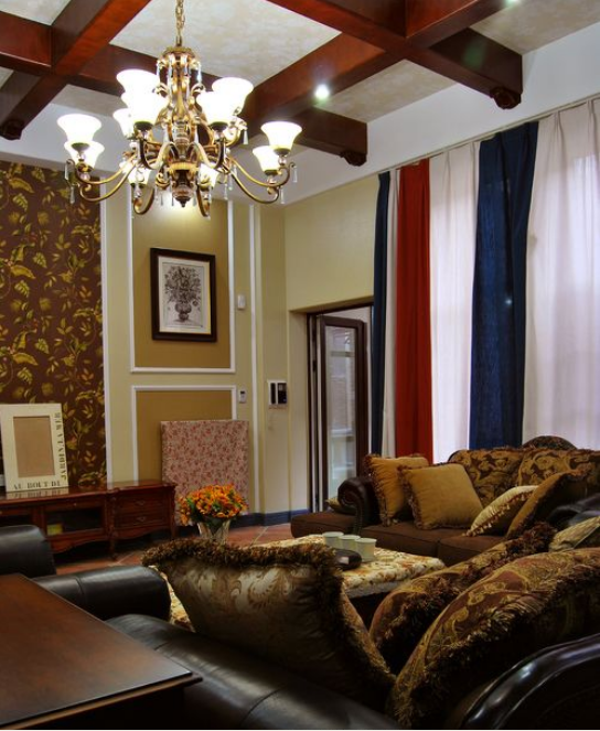 客厅图片来自超凡装饰邓赛威在帝湖•龙吟墅装修案列的分享
