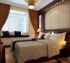 卧室设计：
主卧：卧室根据客户的需求，床头背景墙定制软包，木格装饰，米色墙漆百搭色。设计比较简单