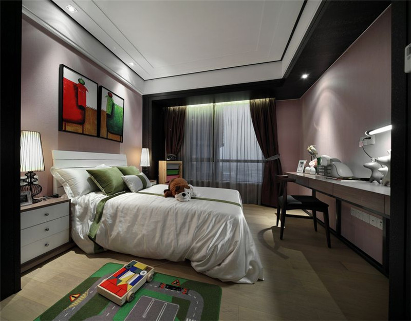 卧室图片来自湖南名匠装饰在奥林匹克花园新中式的分享
