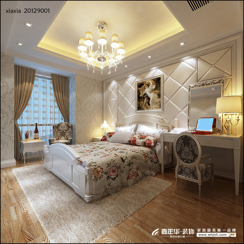 复式 英式 卧室图片来自武汉嘉年华装饰在江夏小区的分享