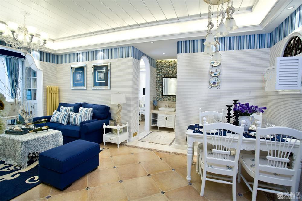 地中海 混搭 温馨 三居 8090 客厅图片来自朗润装饰工程有限公司在舒适温馨 地中海三居室的分享