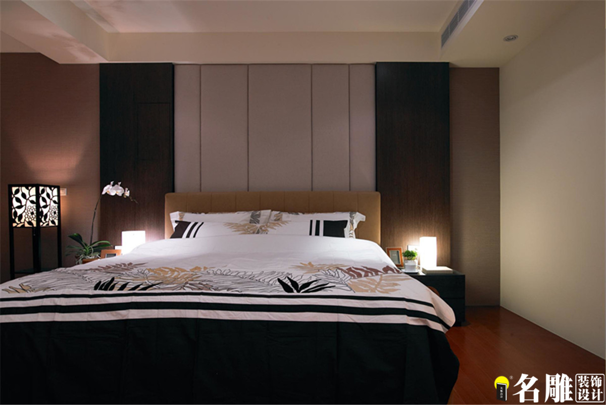 卧室图片来自名雕装饰设计在兰江山第 -现代简约三居室装修的分享