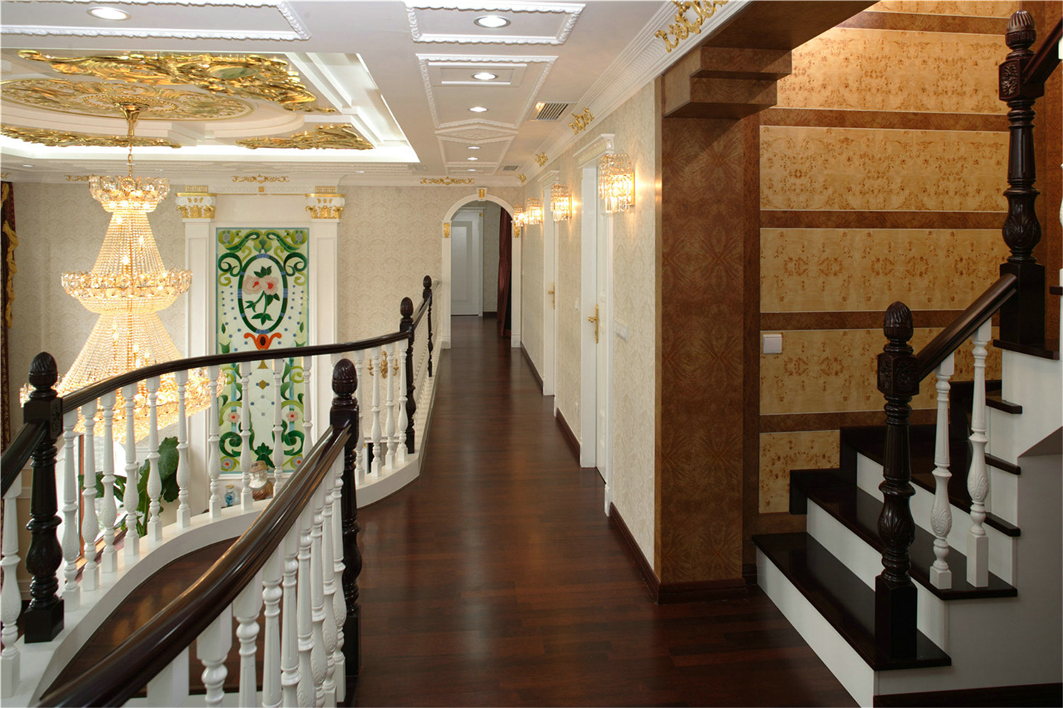 别墅 美式 装修公司 装修设计师 实创装饰 楼梯图片来自孙进进在上海实创装饰五房别墅美式装修的分享
