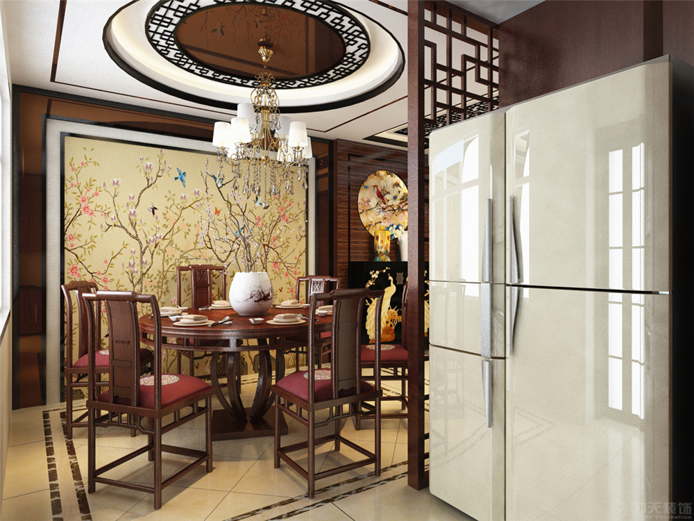 中式 三居 收纳 白领 80后 餐厅图片来自阳光放扉er在霞飞路63里弄-157.6㎡-中式风格的分享