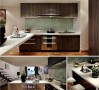 一楼厨房，设计优雅，完美的空间整合。