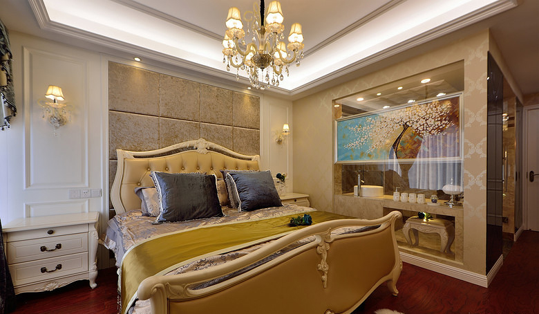 卧室图片来自家装大管家在温馨舒适 107平大气欧式时尚3居的分享