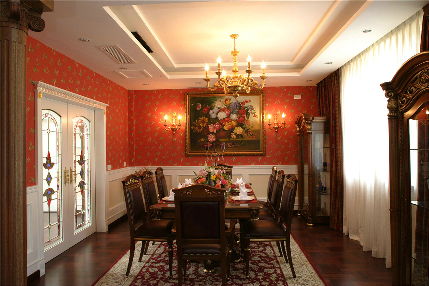 别墅 美式 装修公司 装修设计师 实创装饰 餐厅图片来自孙进进在上海实创装饰五房别墅美式装修的分享