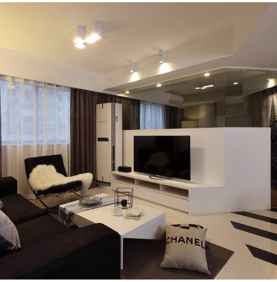 简约 小户型 白领 客厅图片来自实创装饰上海公司在65平一居室现代奢华风格的分享