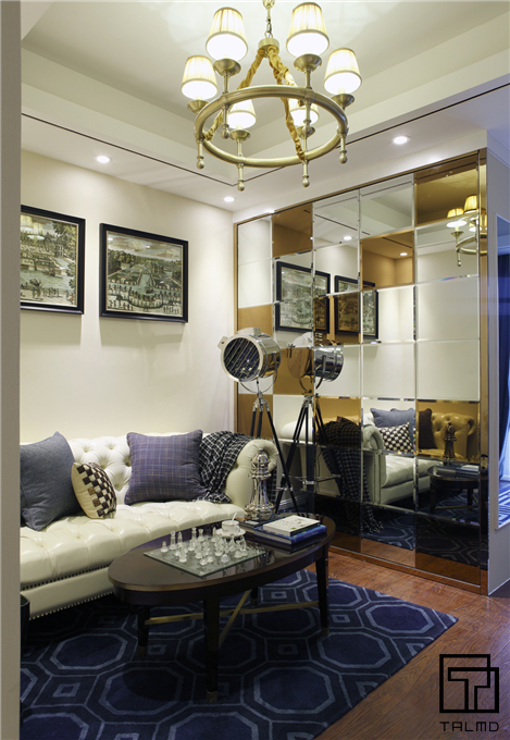 家具定制 家居空间 一居室 客厅图片来自TALMD图迈家居在【TALMD案例】现代简约·彰泰誉峰的分享