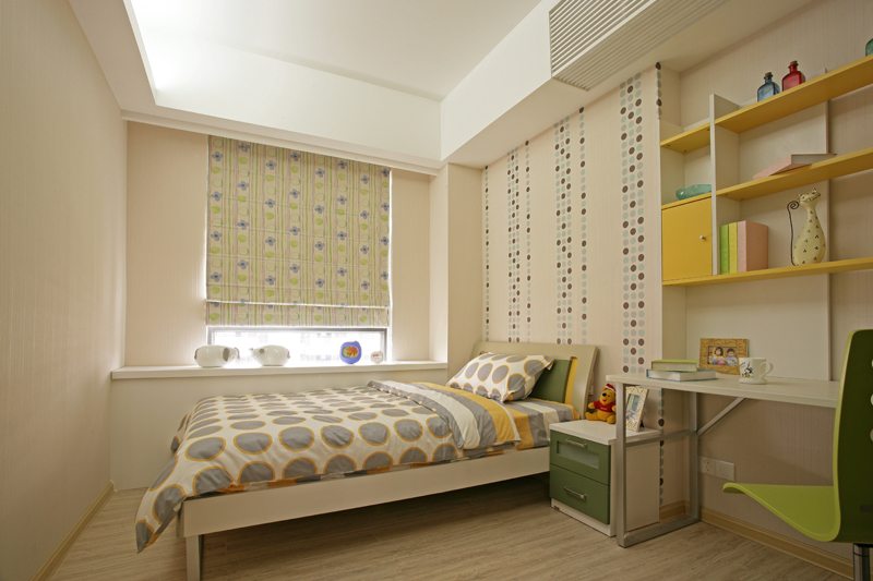 现代 二居 白领 收纳 旧房改造 卧室图片来自幸福亿家装饰在中海城圣朝菲整装案例的分享