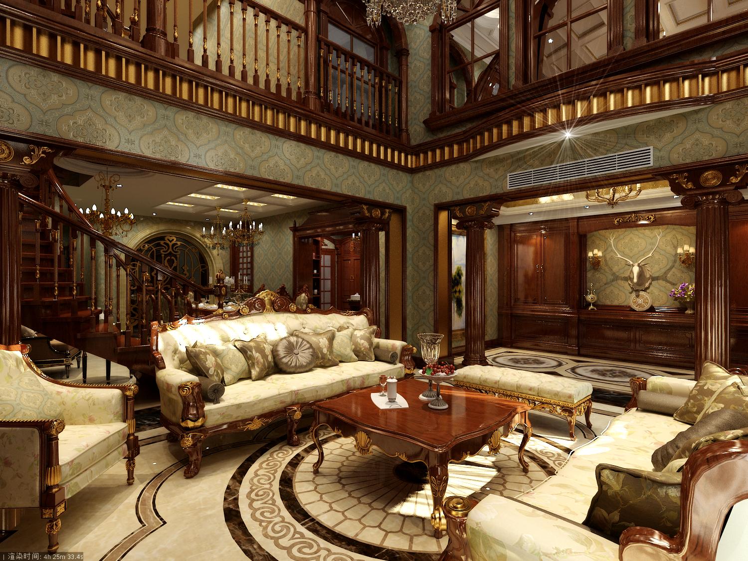 别墅 欧式 客厅图片来自Rebecca852在欧式古典豪宅-朗润园的分享