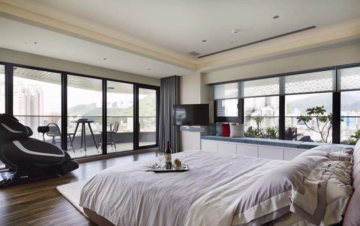 简约 别墅 度假别墅 卧室图片来自实创装饰上海公司在休闲度假别墅宜居之所的分享