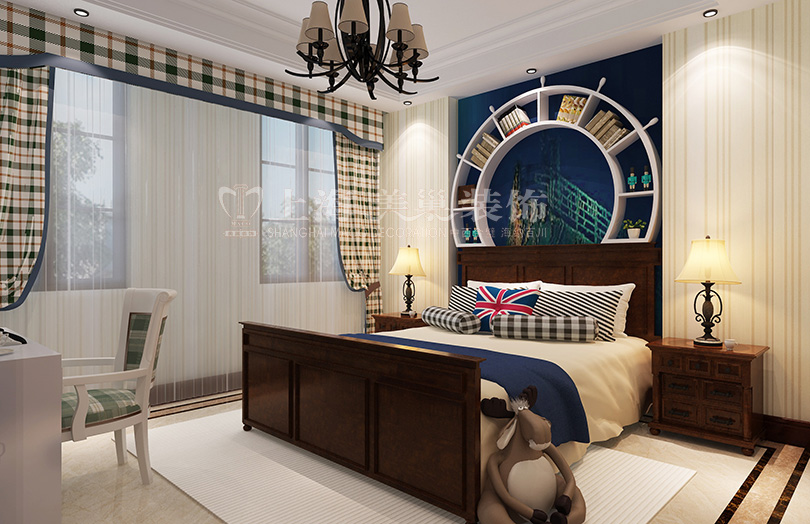 卧室图片来自美巢装饰--李凌晨在普罗旺世别墅新中式装修效果图的分享