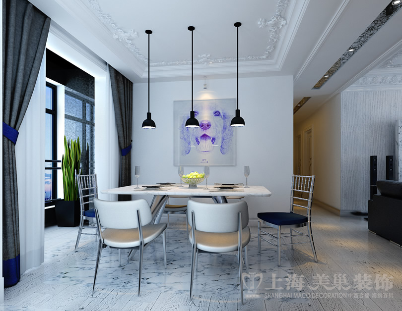 三居 混搭 小资 简约 餐厅图片来自美巢装饰--李凌晨在中豪汇景湾法式简约装修效果图的分享