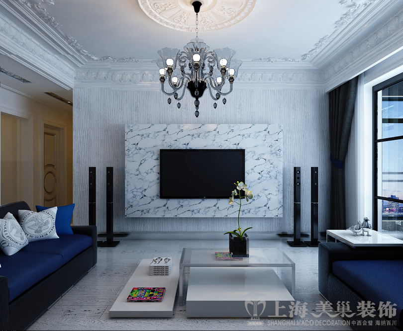 三居 混搭 小资 简约 客厅图片来自美巢装饰--李凌晨在中豪汇景湾法式简约装修效果图的分享