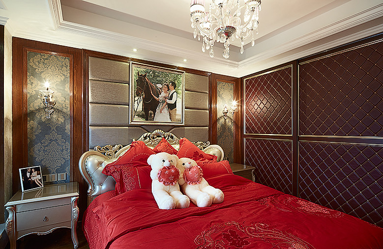 卧室图片来自家装大管家在最爱美式风格 120平悠闲典雅3居的分享