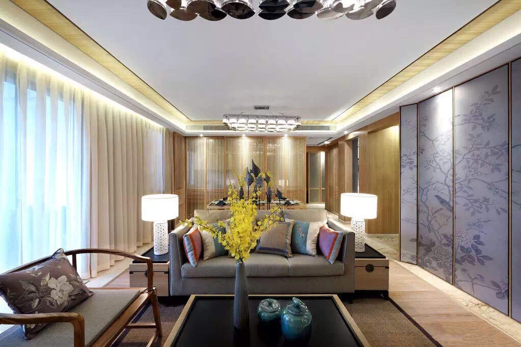 简约 中式 三居 客厅图片来自实创装饰上海公司在上海闵行区160平新中式风格的分享